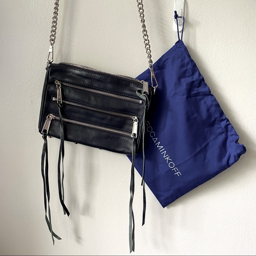 Rebecca Minkoff Leather Zippered Crossbody Bag